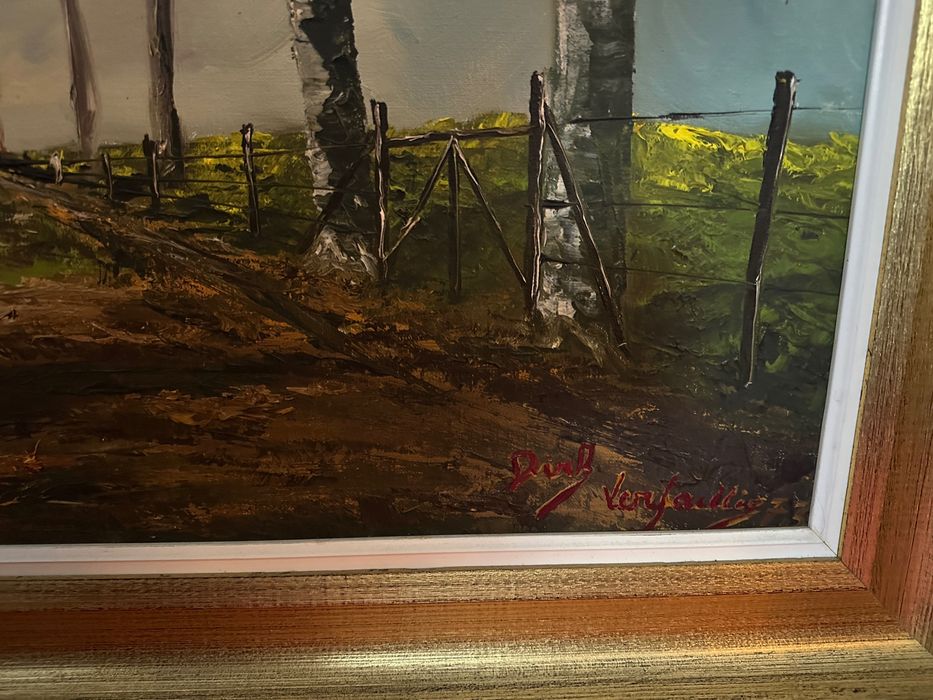 Голяма маслена картина – есенен пейзаж