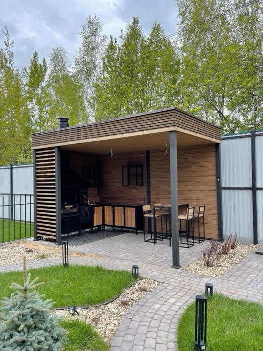 Беседка Мангал зона под ключ