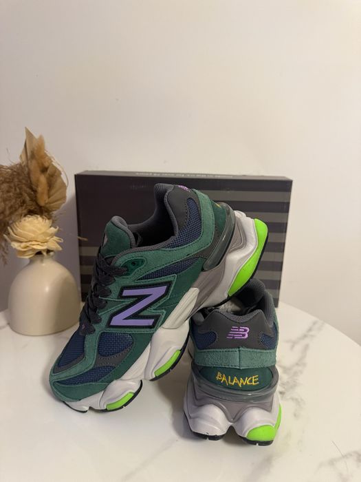New Balance 9060 Green Piele Naturala