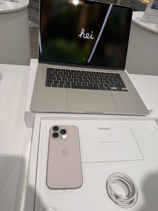 iPhone 16 Pro 256GB Desert + MacBook Air 15 M4