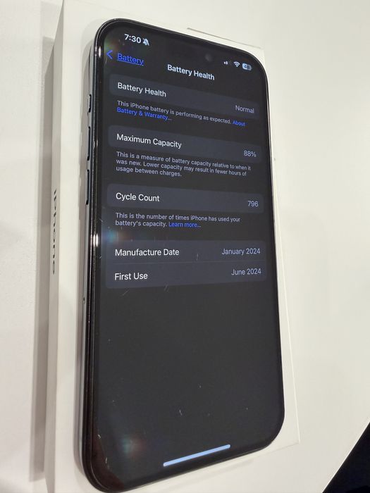 iPhone 15 Pro 128GB Blue Titanium