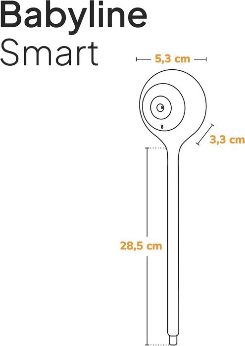 LIONELO Babyline Smart – Wi-Fi бебефон с камера, мобилно приложение, детекция на движение и звук, нощно виждане и двупосочно аудио