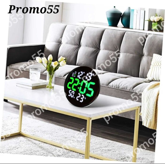 Електронен Часовник Настолен  Стенен с Дистанционно и Мемория