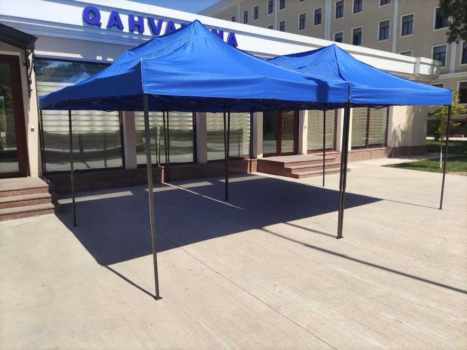 Зонт с тентом 3х6m BLUE   в ассортименти 3х3, 3х4, 3х6