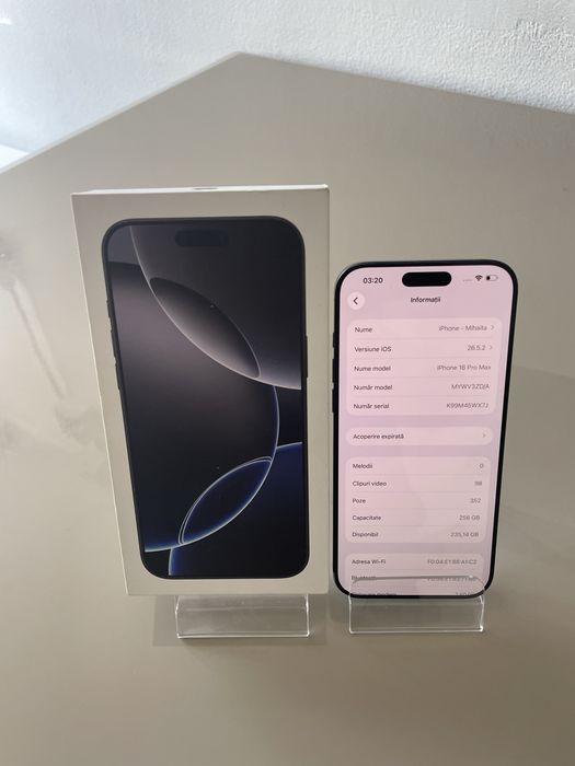 Iphone 16 Pro Max 256GB Baterie 92%