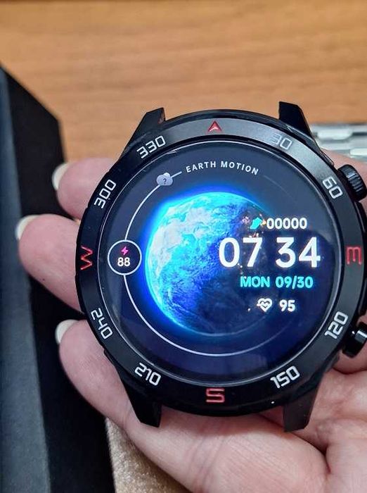 Луксозен Смарт часовник за мъже 1,6" AMOLED дисплей 4G ROM