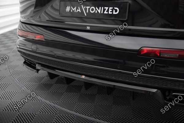 Prelungire lip bara spate Audi SQ7 Q7 Sline Mk2 2015-2019 v5 Maxton