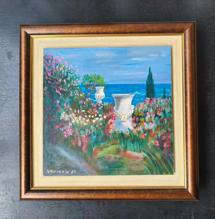 картини масло върху фазер, 20см Х 20см, различни сюжети