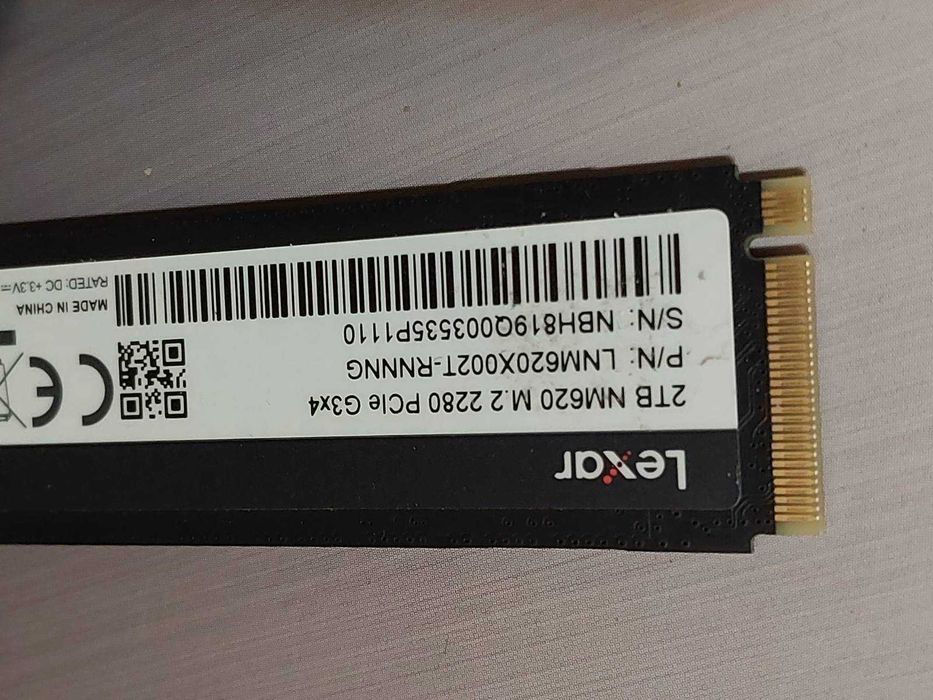 2TB M.2 NVMe Lexar NM620 Pcie3