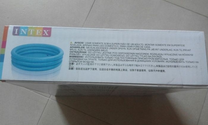 Piscina gonflabila cu 3 inele, Intex, diam. 168x38cm, noua, sigilata