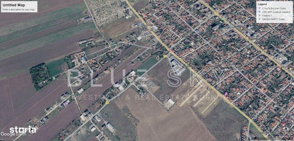 Teren intravilan 3.000 mp – Ovidiu, Varianta catre Poiana