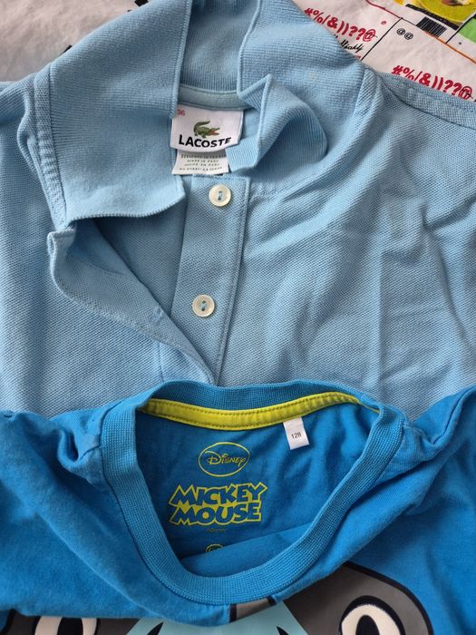 Tricouri de vara baieti 7-9ani ,128-134,Lacoste,polo ralph lauren,lotto,mickey