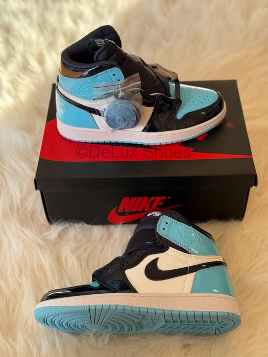 Air Jordan 1 Retro UNC Patent Full Box Verificare Colet