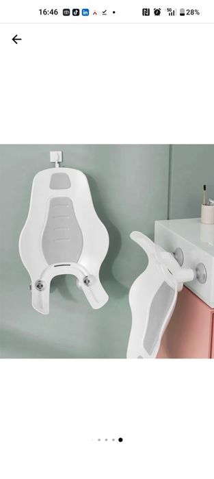 Scaun portabil de baie confortabil pentru nou-nascuti si bebelusi