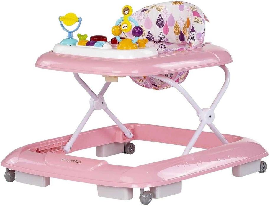 Детска, бебешка проходилка Chipolino - Baby Steps, розова