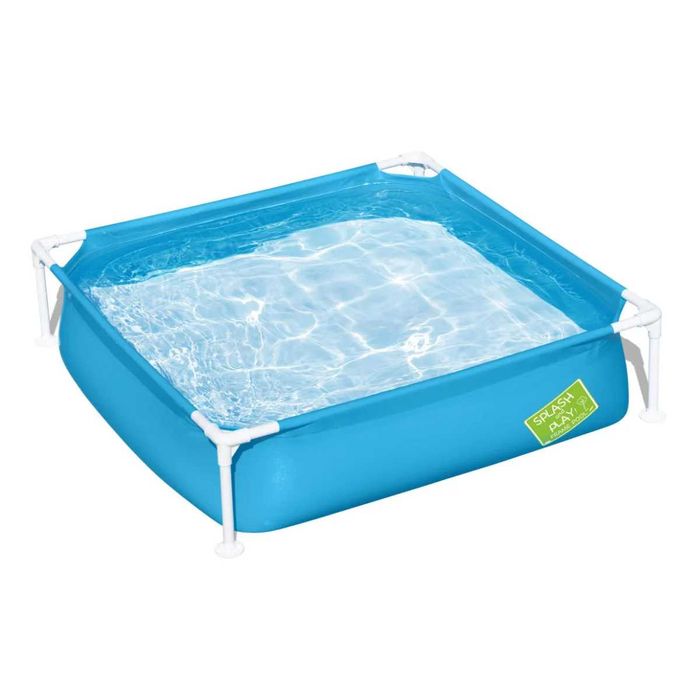 Piscina Bestway cu cadru metalic patrata, 122 x 122 x 30.5 cm