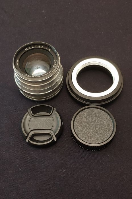 объектив Юпитер 8 50/2.0 + Sony e - М39 адаптер