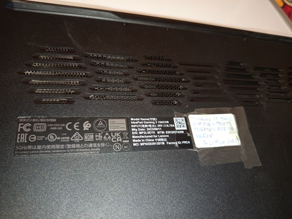 Laptop Lenovo IdeaPad Gaming 15"