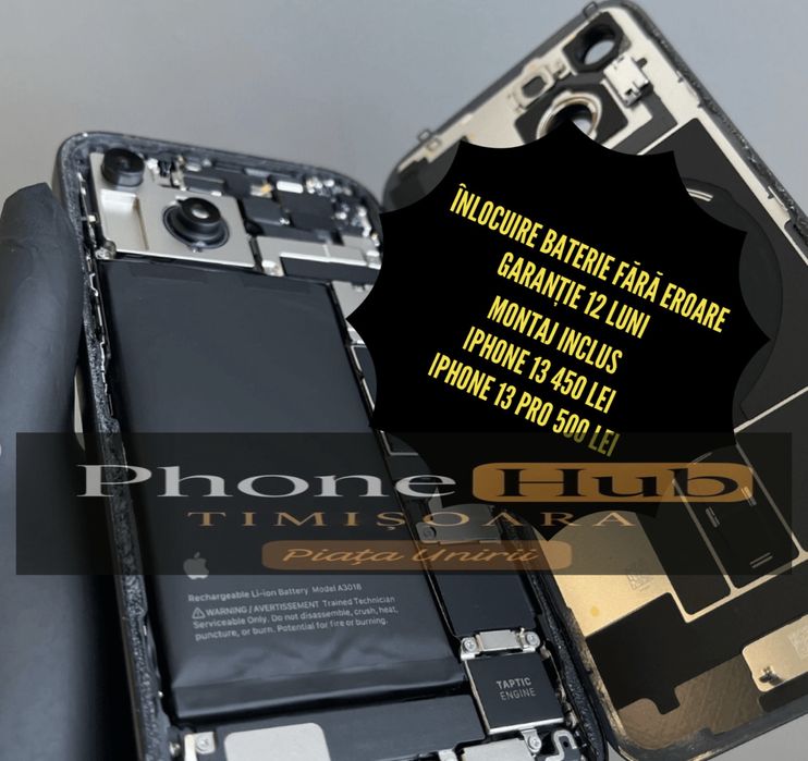 Baterie iphone 13 Pro, montaj inclus, garantie 12 luni