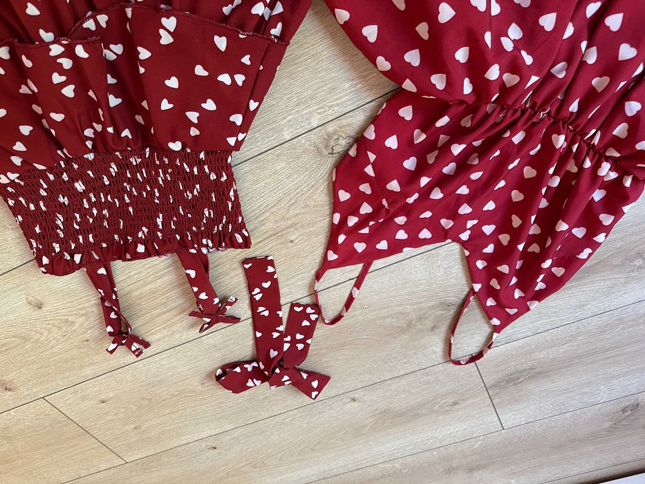 Лятна ефирна рокличка на сърчица за момиче, размер 2-3г