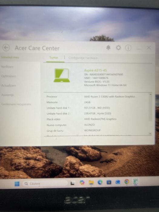 Laptop Accer Aspire A515-45