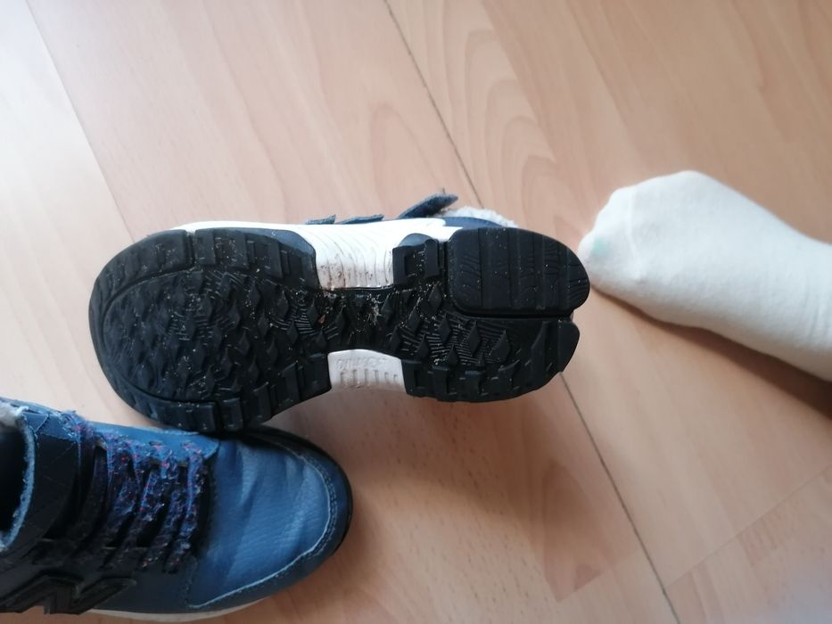 Ghete din piele cu blanita