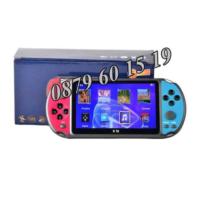 Преносима игрова конзола X12 екран 5.1 инча, тв игра с вградени игри