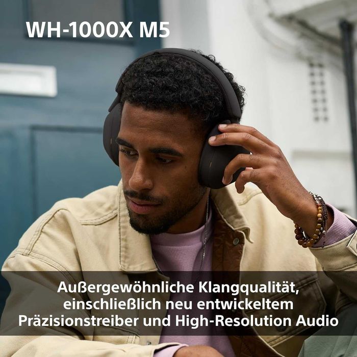 Нови Bluetooth Безжични Слушалки с Микрофон Sony - WH-1000XM5/S, ANC