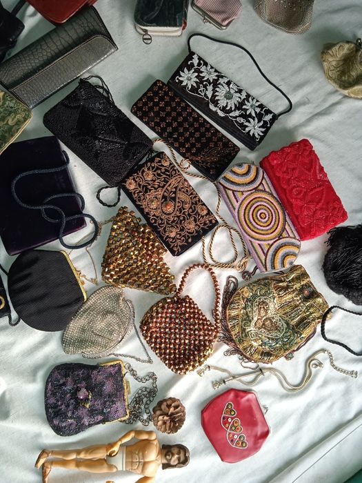 Театральные вечерние сумки из хрустального бисера