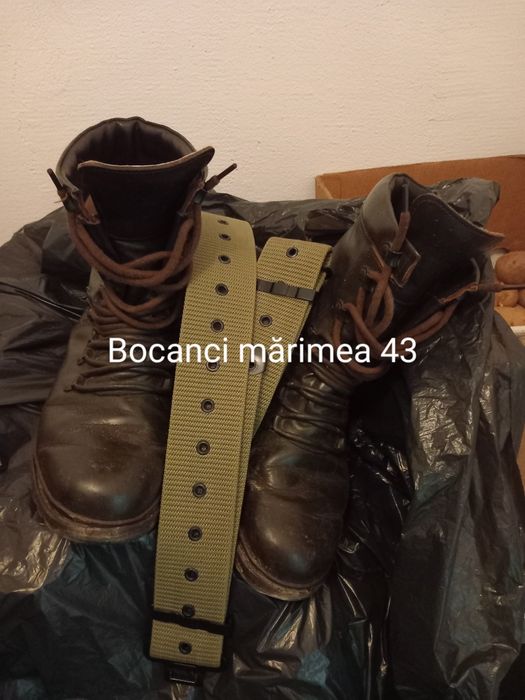 Bocanci iarnă și curea combat