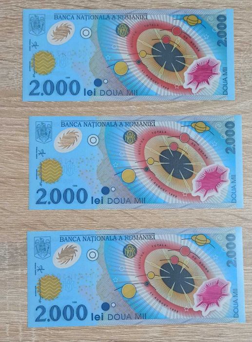 Set 3 bancnote eclipsa (stare impecabila)