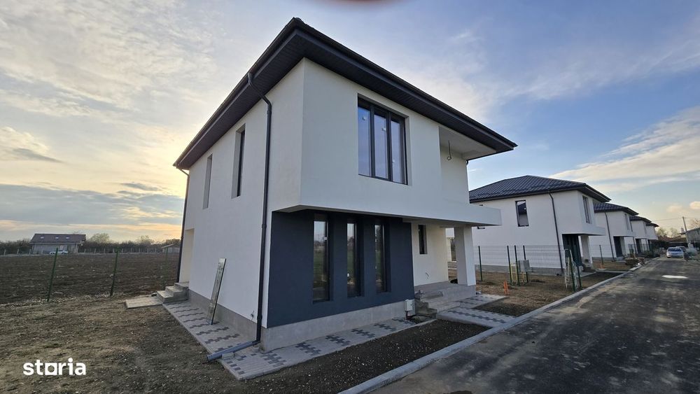 Casă nouă 4 camere Bolintin Vale  încălzire în pardoseală teren 320 mp