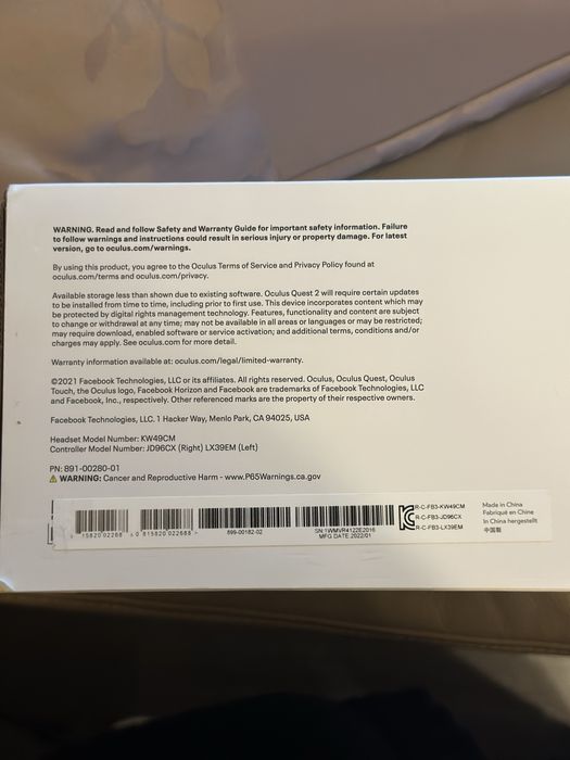 Oculus Quest 2 – 128 GB, ca NOU,stare impecabilă, folosit foarte puțin