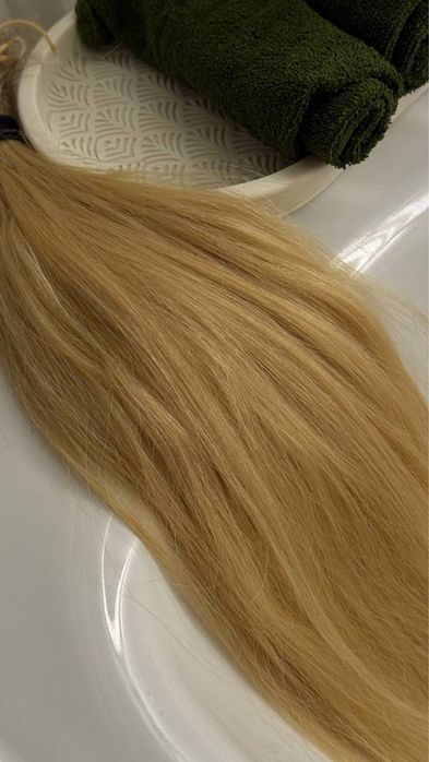Волосы блонд капсулированные