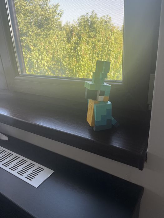 Papagal minecraft din lemn