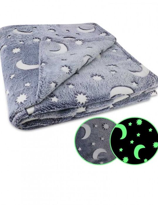 Детско пухено , светещо одеяло