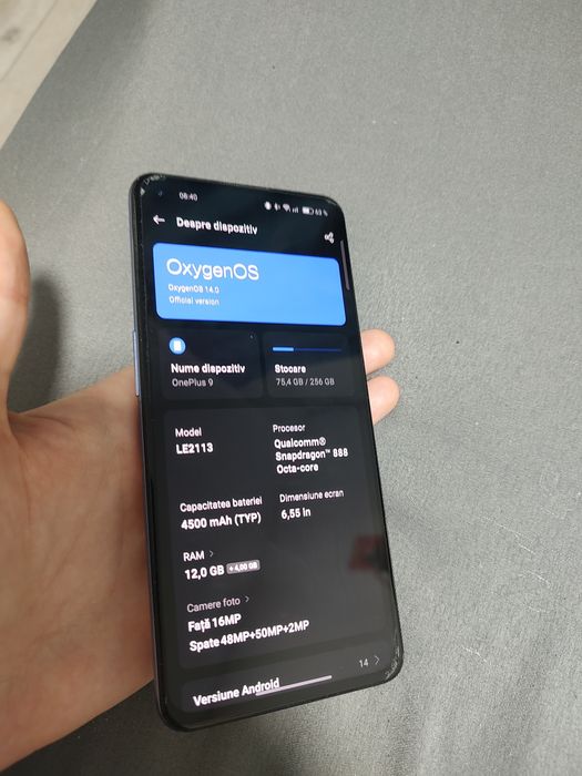 One plus 9 256gb/12gb ram