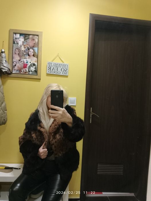 Палто от естествен косъм