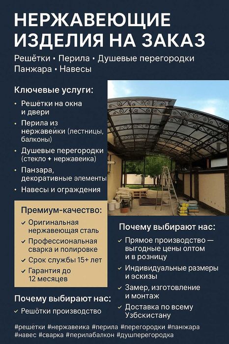 Перила\Perila Nerjaveka. 300 000минг келишамиз