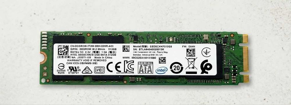 Intel SSD Pro 5400s M.2 SATA 512GB — Сенімді әрі тексерілген!