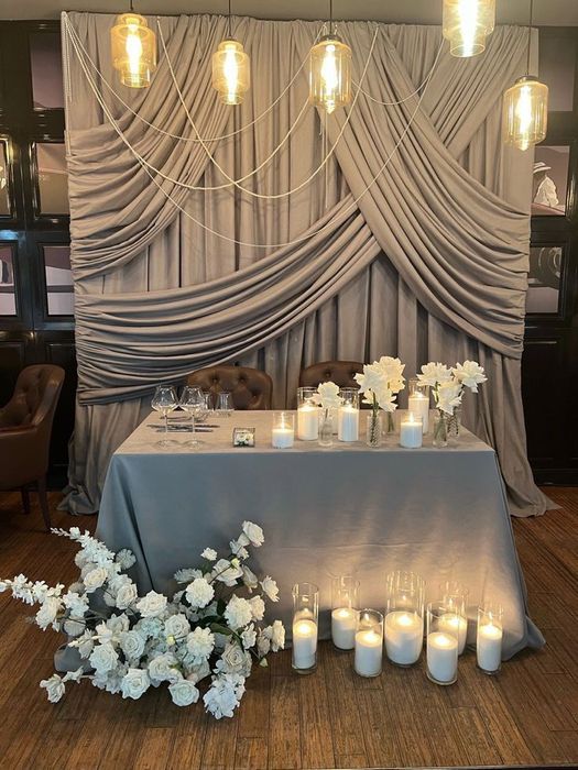 Оформление свадьбы в любом стиле .