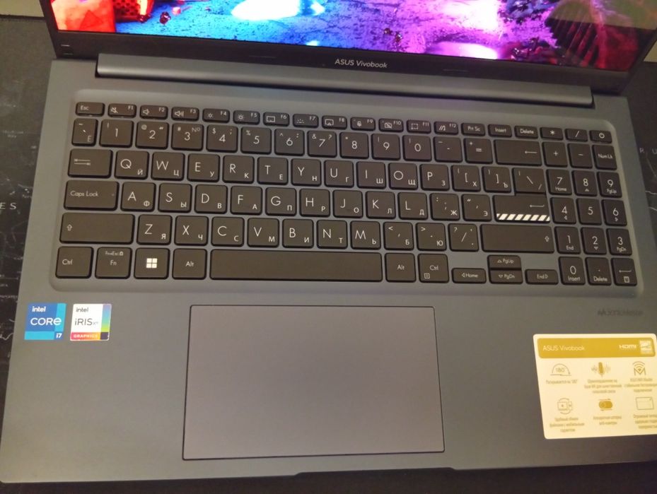 Профессиональный ноутбук ASUS Vivobook 15 / i7 12700h / 16gb / OLED