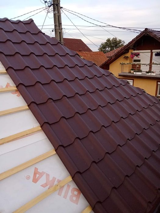 Executam  acoperisuri montaj Tigla Metalică BILKA Dulgherie reparații