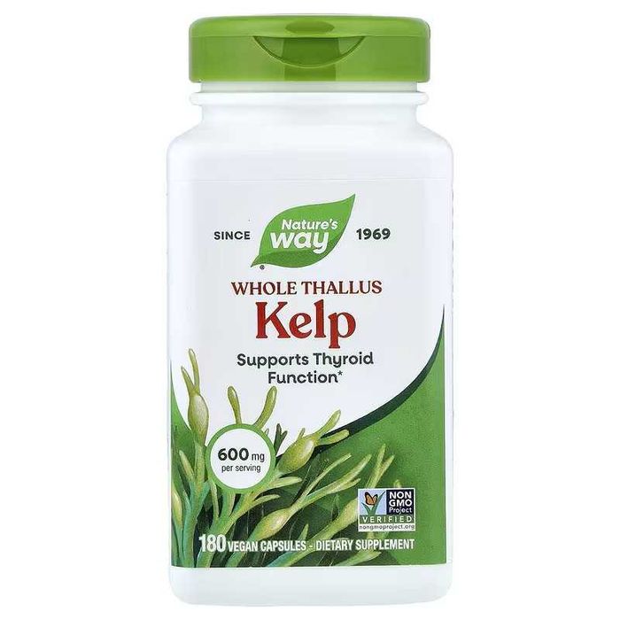 Nature's Natures Way Kelp бурые водоросли йод yod