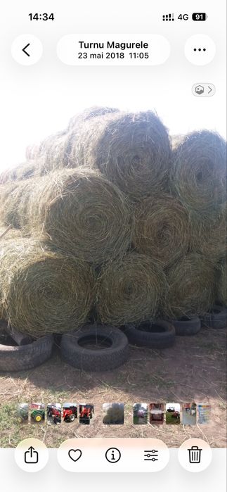 Baloți de lucernă coasa a 2