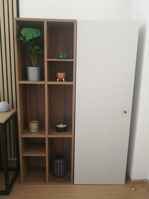 2 шкафа Enza Home – библиотека + затворен модул - мебели за дневна