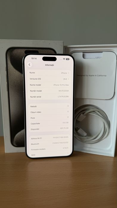 iPhone 15 Pro Max 512Gb impecabil