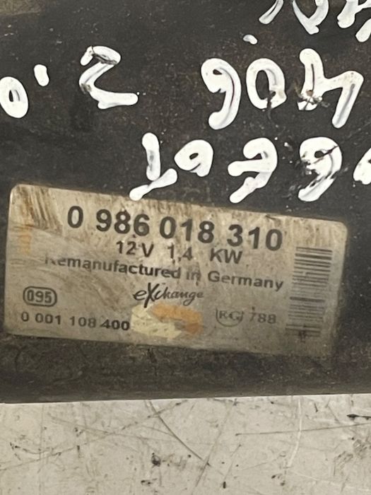 Electromotor Citroën Jumper 2.2Hdi 0986018310