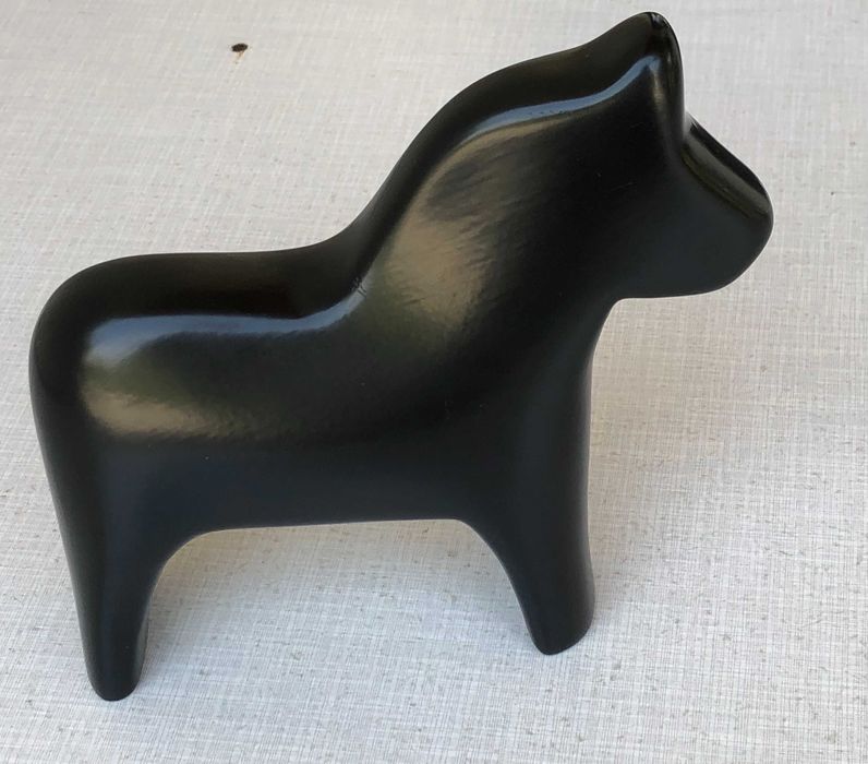 Figurina mare rara, cal Dala ceramica, editie limitata Ikea, 75 de ani