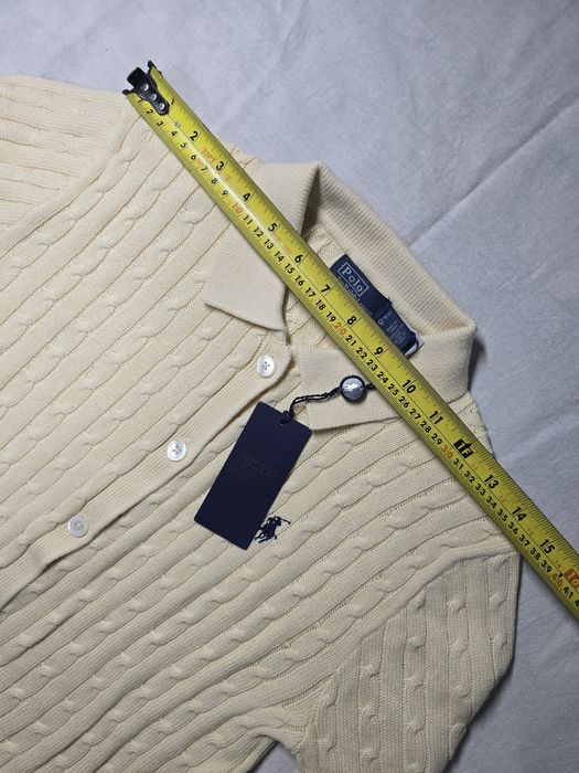 Cardigan Ralph Lauren cu guler bej dama